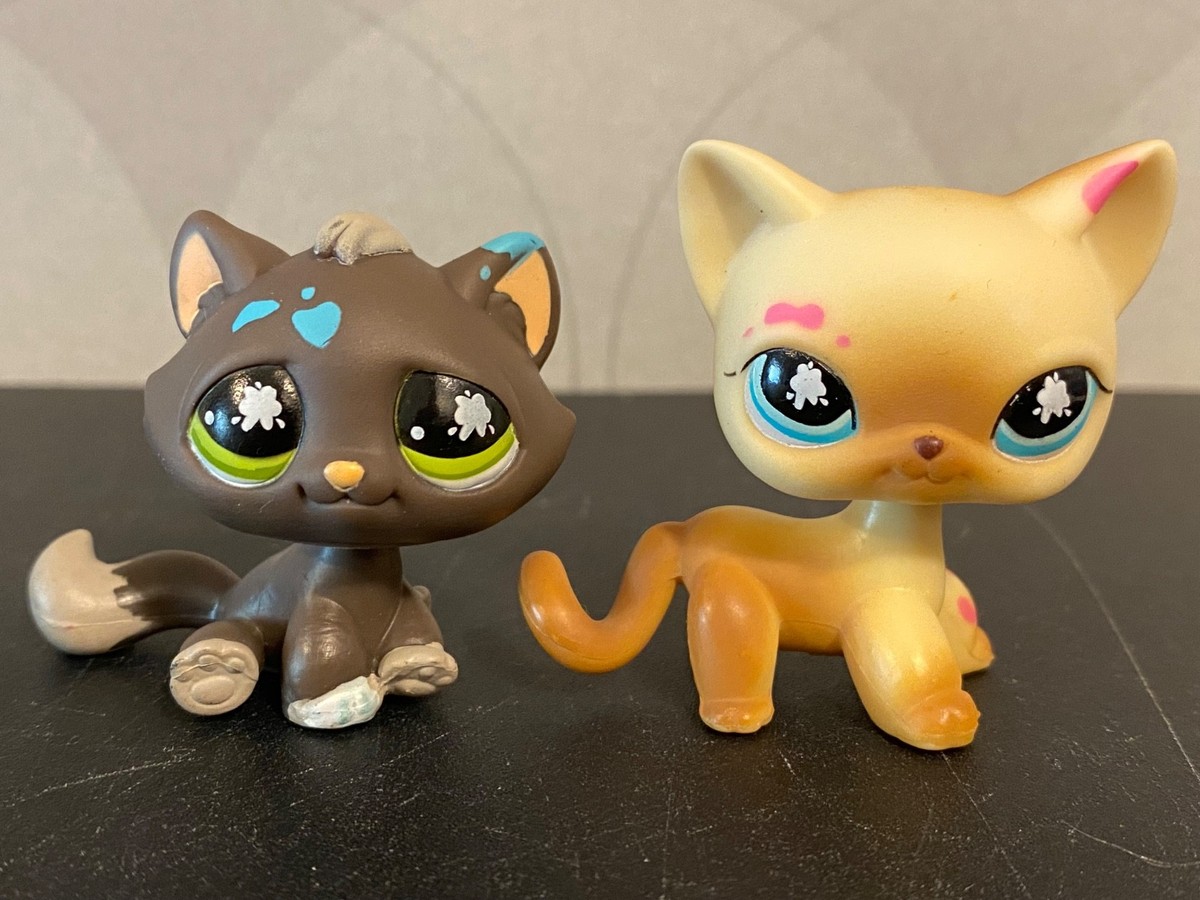 Lot De 2 Chats LPS Littlest Pet Shop #815 Et 816 – Originaux HASBRO – Variant