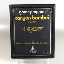 Atari 2600: CANYON BOMBER Text Label Cartridge - Tested & WORKS!