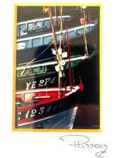 Philip Plisson Mini French Fishing Boats Photograph Signed Framed