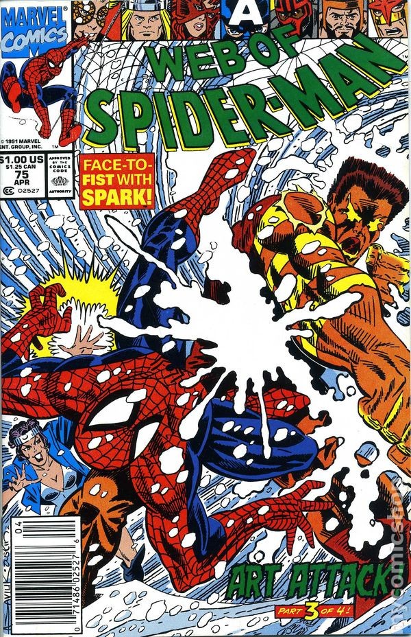 Web of Spider-Man #75 FN 1991 Stock Image