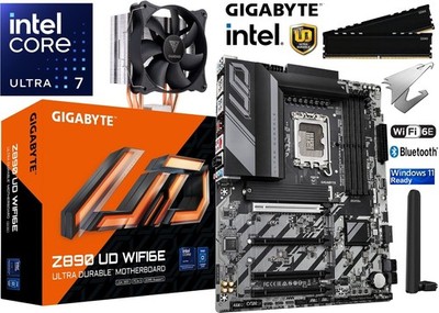 PC Aufrüstkit Intel Core Ultra 7 265KF bis 64GB DDR5 mit GIGABYTE Z890 UD WIFI6E