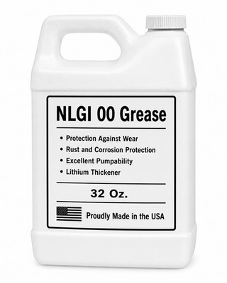 NLGI 00 Grade Lithium Grease 32oz Bottle for Machinery & Equipment