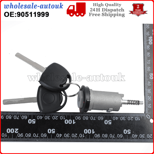 Ignition Barrel & 2 Keys Fits For VAUXHALL Astra Corsa Zafira Meriva Tigra Combo - Picture 4 of 8