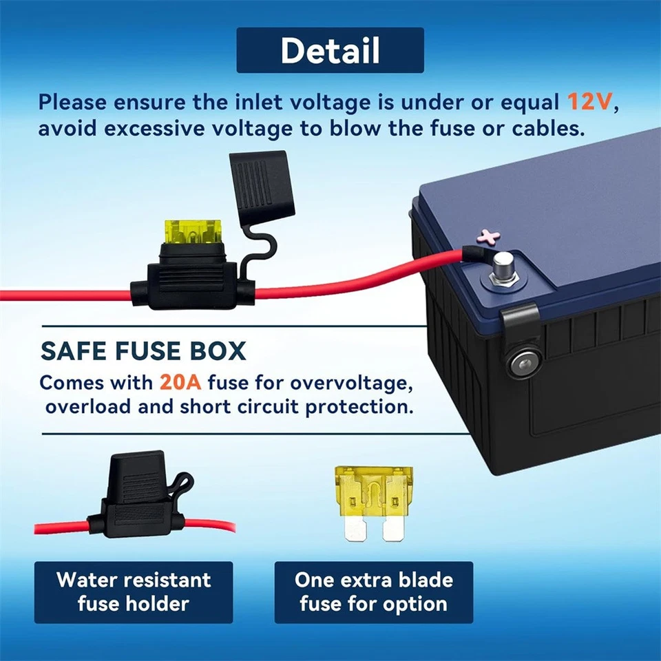 Dual Electric Fan Relay Kit Electric Radiator Fan Kit Temperature Sensor Switch - Image 2 of 4