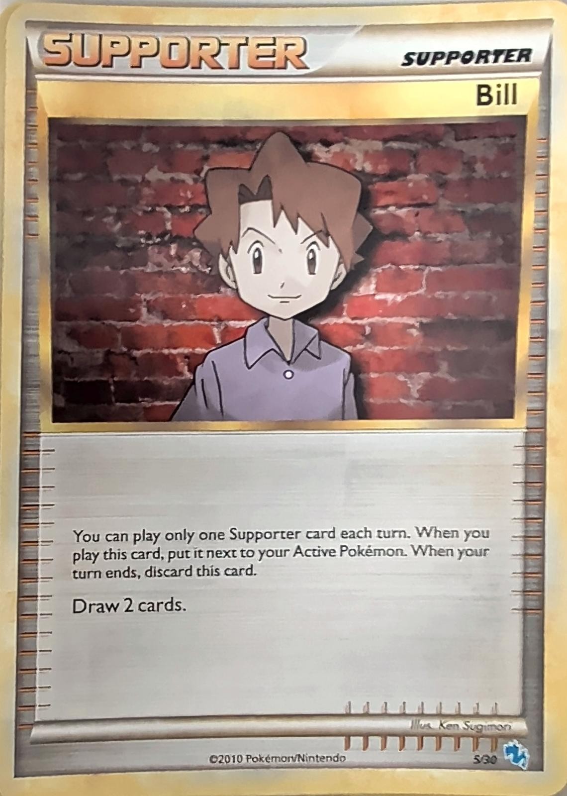 Bill (#5) - HGSS Trainer Kit: Gyarados & Raichu (PR) Moderately Played
