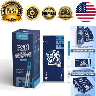 FSH  Strips for Menopause - 5 Tests for Fast & Accurate Results at Home