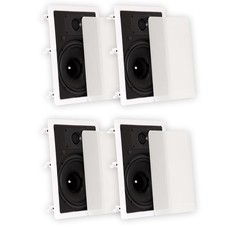 Theater Solutions TS80W Flush Mount Speakers with 8" Woofers In Wall 2 Pairs