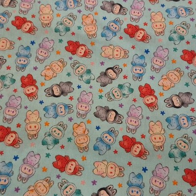 Labubu The Monsters Cotton Fabric Sewing Quilting Crafting 1 Yard