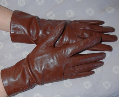 NEU! Tolle Damen Lamm Lederhandschuhe Leder Handschzhe Leather Gloves 7 - 7,5