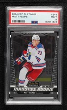2024-25 O-Pee-Chee Platinum Marquee Rookies Matt Rempe #244 PSA 9 MINT 1g9r