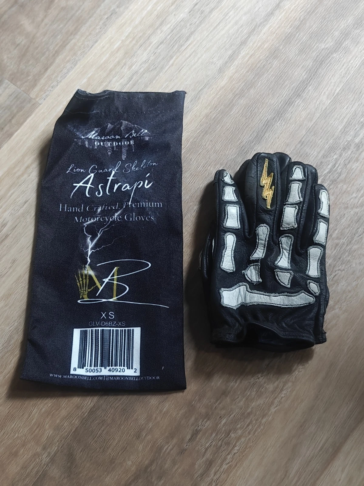 Maroon Bell Outdoor deadstock - Astrapi Leather Riding Gloves (XS)