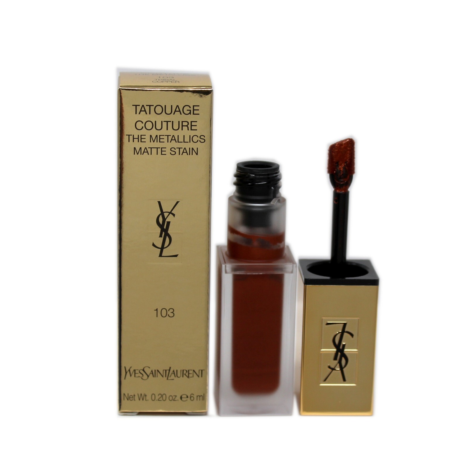 МАТОВАЯ КРАСКА YVES SAINT LAURENT TATOUAGE COUTURE 6 МЛ 103 - ПЛЕМЕННАЯ МЕДЬ 7390₽