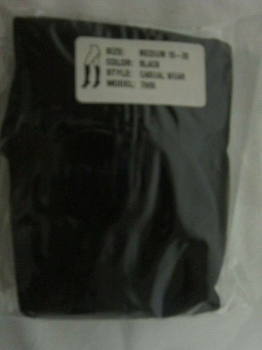 Calcetines altos de compresión hasta la rodilla unisex Health Mart Med 15-20 mmHG negros informales 7005 - Imagen 2 de 9