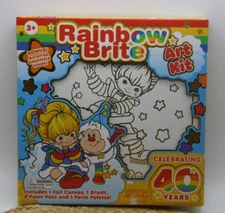 ~Rainbow Brite~ Art Kit/ Paint Your own Foil Canvas
