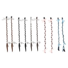 Braid Hair Extensions 20inch Long Girls Braids Clip in Synthetic Hairpieces