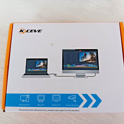 KCEVE KVM Switch - Model: KC-KVM8401BA - 4 Ports USB - New Open Box