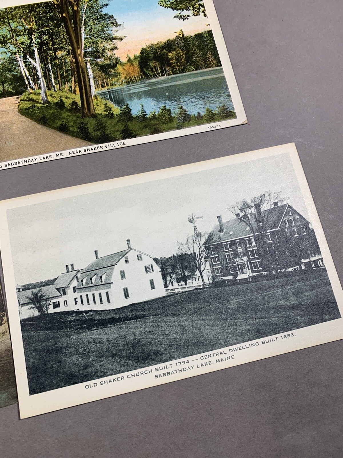 Sabbathday Lake,ME Cumberland County Maine Shakers Village Postcard