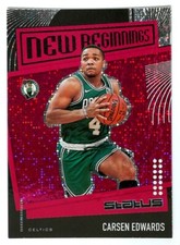 2019-20 Panini Status Tmall New Beginnings Red Carsen Edwards #5 Rookie RC