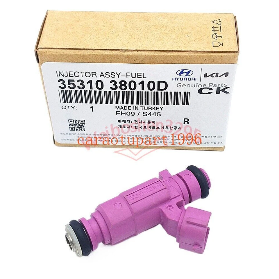 Injetor de combustível 6X fabricante de equipamento original 35310-38010D para 1998-2006 Hyundai Kia - Imagem 2 de 4