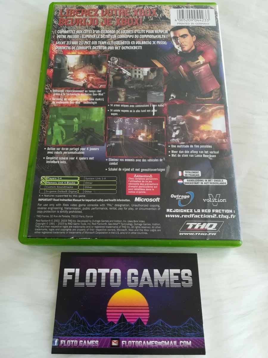 Red Faction 2 Pour Xbox – Version PAL Française Complète En Boîte (CIB), Bon état