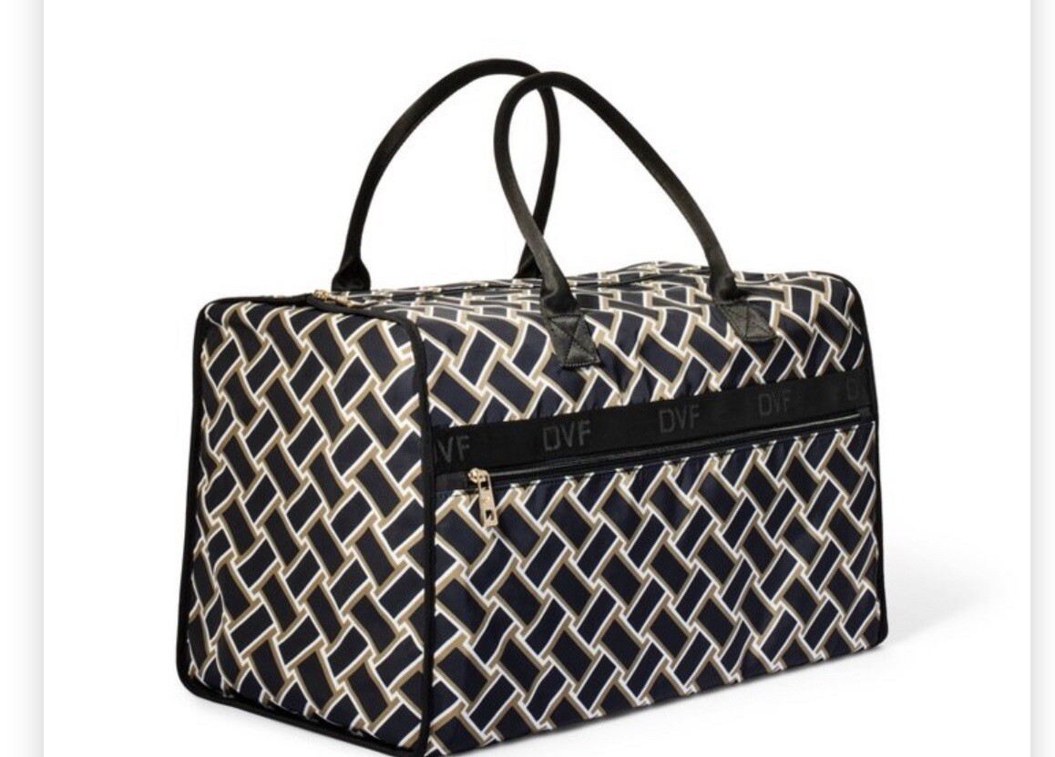 Diane Von Furstenberg X Target Vintage Weave Neutral Weekender Bag DVF