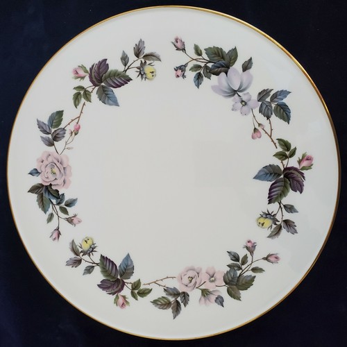 JUNE GARLAND~by Royal Worcester~11” ROUND CAKE PLATE~Vintage~EUC - 第 1/6 張圖片