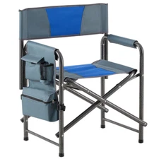 Folding Outdoor Chair with Storage Pockets - Oversized for Camping & Picnics