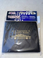 4 Auto Car Truck Registration Insurance Document Holder Wallet Case Id Card NEW