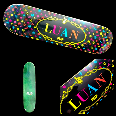 Luan Oliveira Flip Monogram Skateboard Pro Model Deck New in