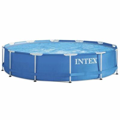 Intex 28212 Pool abgerundet CM 366 x 76 H mit Pumpenfilterrahmen aus Metall