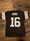 Authentic Reebok Cleveland Browns #16 Josh Cribbs Jersey Kids Medium (5-6) Brown — photo 7