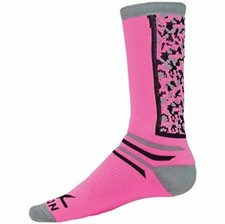 RED LION-Team Camo-UNISEX-High Tech Crew Socks-Medium-Pink-Made In The USA-NEW