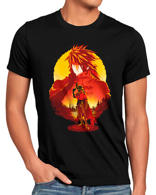 Crimson Vincent Herren T-Shirt anime cloud choco-bo sephiroth
