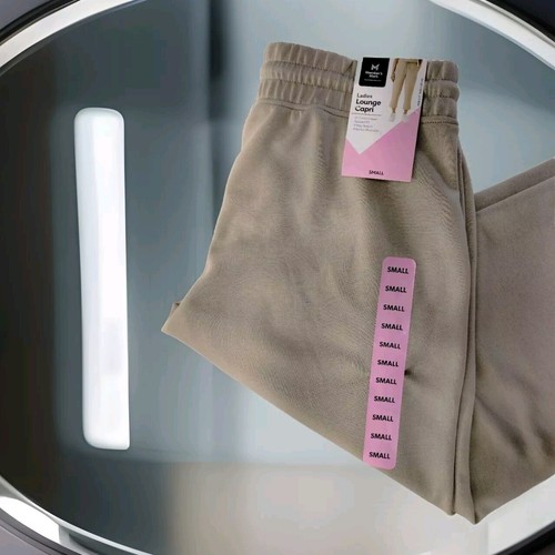 Members Mark Lounge Pants Relaxed Fit High Rise Capri Women's Size S - Picture 3 of 13