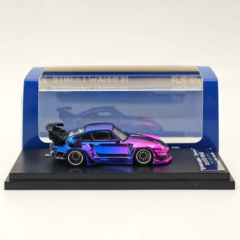 STREET WARRIOR 1:64 Porsche 993 RWB Gradient Chrome Purple