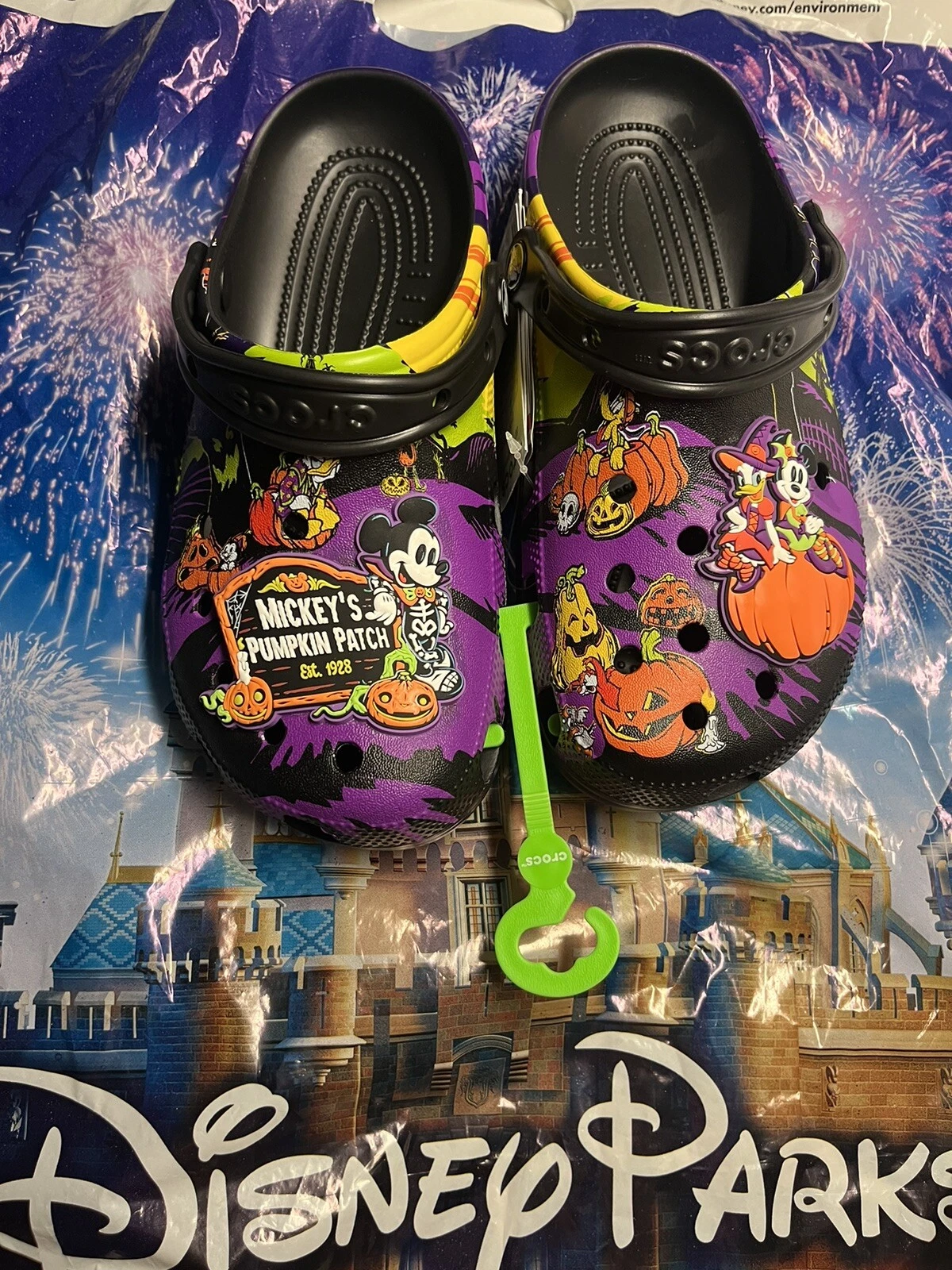 Disney Parks Halloween 2024 Mickey’s Pumpkin Patch Adult Clogs
