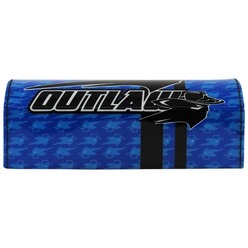Outlaw Racing ORBP18BU Handlebar Cushion Bar Pad 1-1/8 Inch Blue Motorcycle - Picture 2 of 7