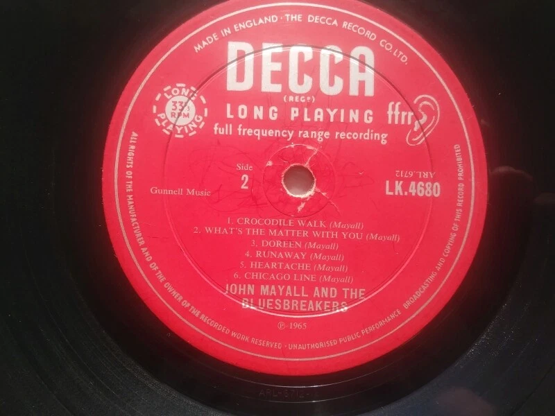 John Mayall Plays John Mayall live at Klooks Kleek, London (Decca LK 4680) - Image 4 of 4