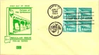 SANTA FE NEW MEXICO PALACE OF THE GOVERNORS 1960 KOLOR KOVER CACHET FDC BLOCK