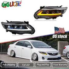 Led Headlights For Toyota Corolla Headlights 2011-2013 Drl Dynamic Turn Signal