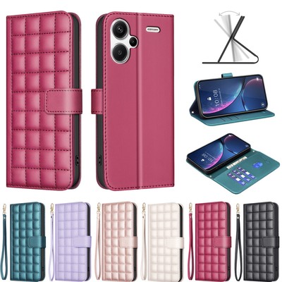 For Xiaomi Redmi Note 13 12 11 A3 K70E 10C Flip Leather Wallet Case Stand Cove