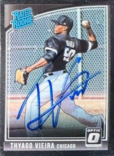 2018 Donruss Optic #53 Thyago Vieira Rookie Chicago White Sox AUTO SIGNED