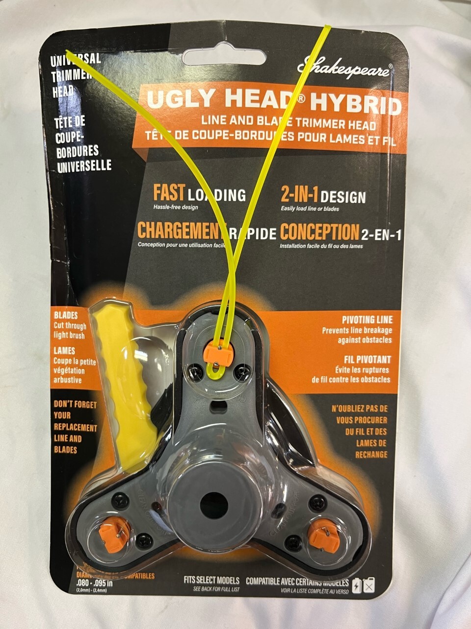 Shakespeare 16952 Ugly Line Head Hybrid Trimmer Head eBay