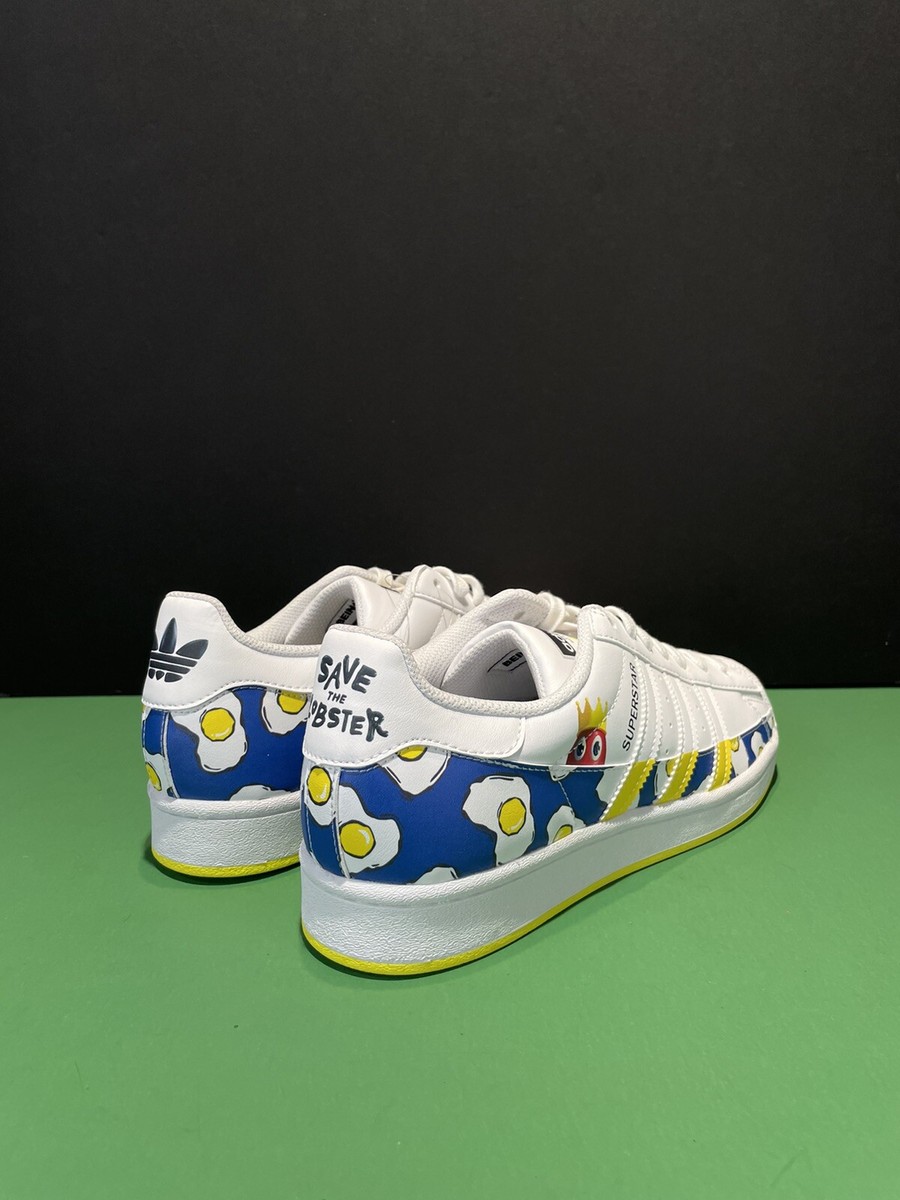 Adidas Superstar Men's Size 8.5 Save The Lobster Philip Colbert