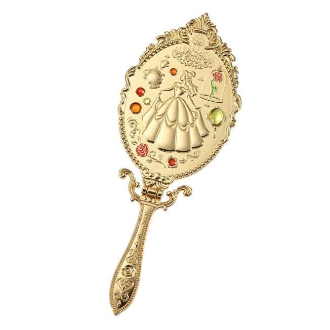 Belle Mrs. Potts and Chip Hand Mirror Tabletop Beauty and the