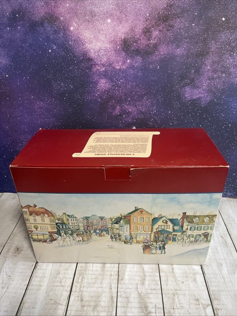 1993 Lemax Dickensvale 13 piece Lighted Christmas Village set WC