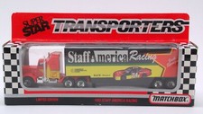 Matchbox Super Stars Transporters NASCAR 74 Staff America Racing 1993 Semi NIB