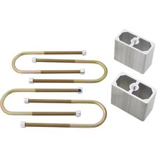 Universal Leaf Spring Lowering Block Kit 4 Drop With U-bolts Hardware