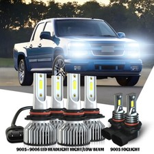 For Chevy Colorado 2009-2012 6000k Led Headlight Hi-lo Fog Light Bulbs Combo Kit