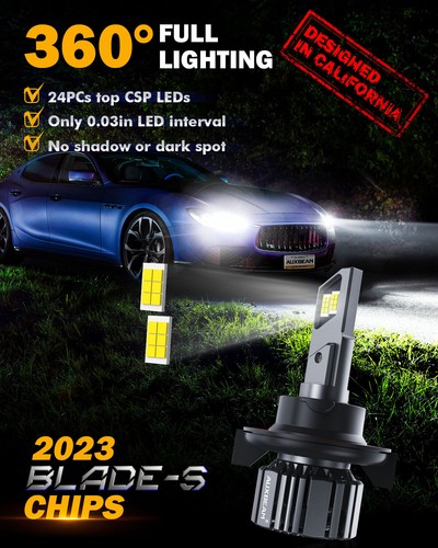 H13 LED Headlight Canbus For Ford F-250 F-350 Super Duty 2005-2022 F150 2004-14 - Picture 2 of 12